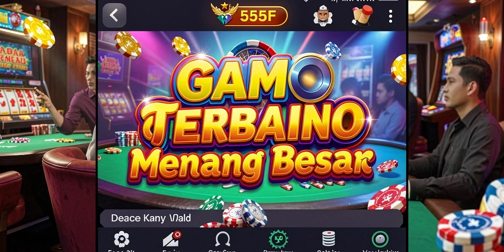 Tampilan menawan dari gameplay 555F yang mengasyikkan.