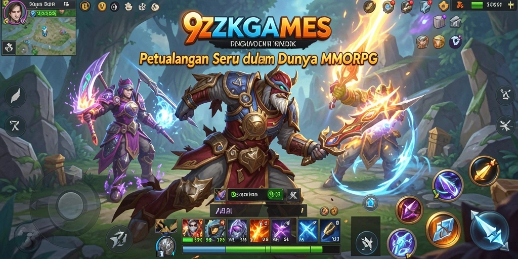 Tangkapan layar menampilkan pengalaman bermain MMORPG yang mendalam.