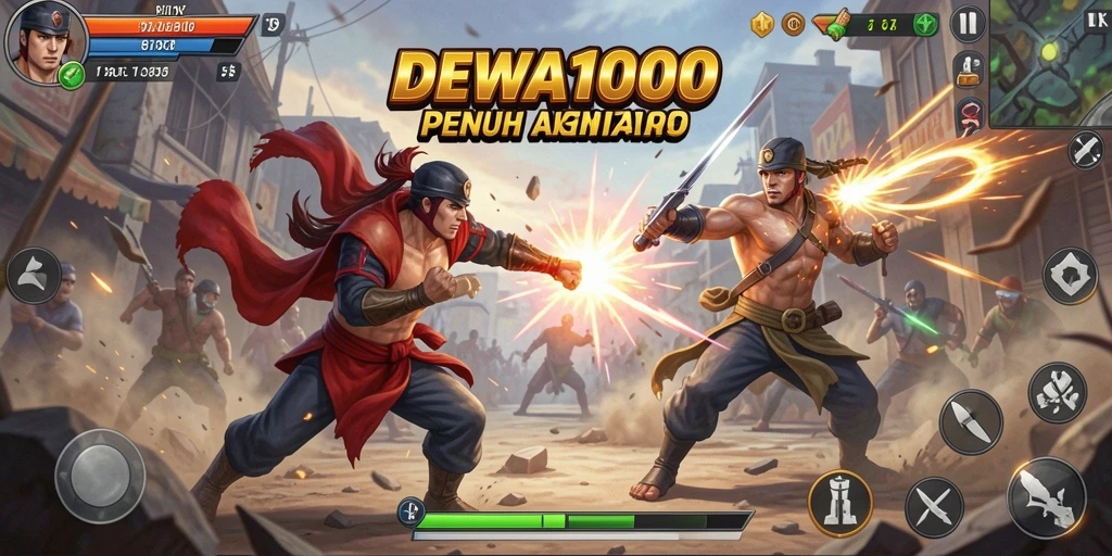 Gameplay seru DEWA1000 yang memacu adrenalin.