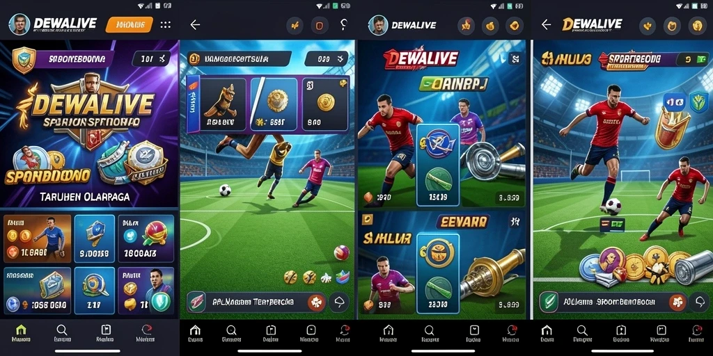 Tampilan gameplay aplikasi Sportsbook yang menarik dan interaktif.