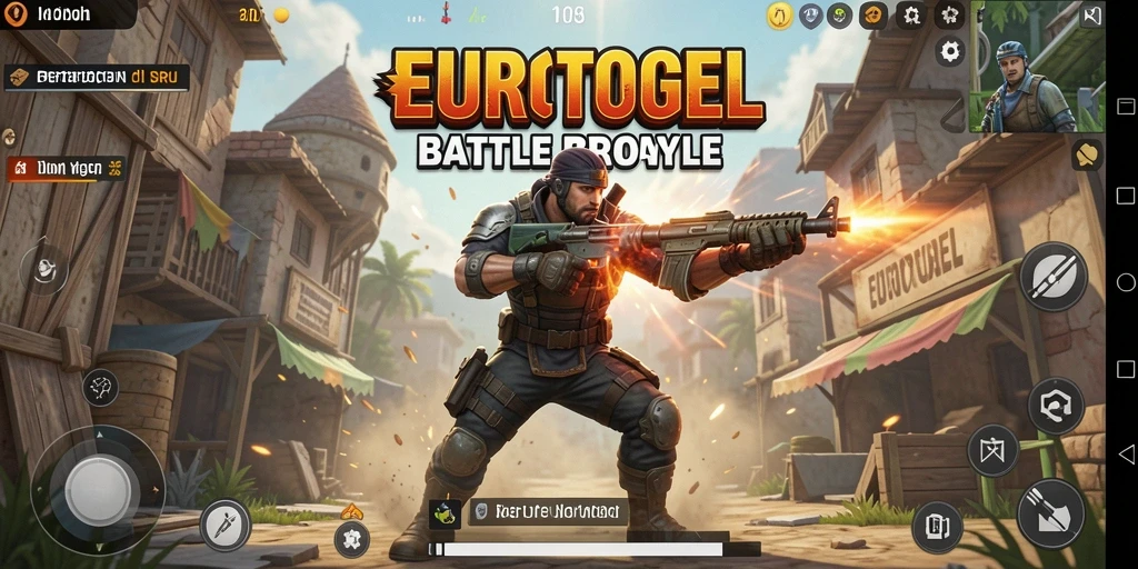 Tangkapan layar gameplay EUROTOGEL menampilkan pertarungan seru antara pemain.