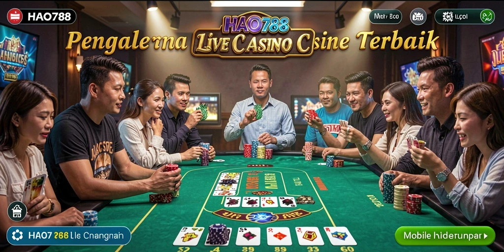 Screenshot utama HAO788 menampilkan gameplay Live Casino yang menarik.