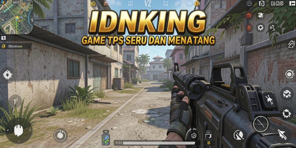 Tampilan gameplay menegangkan dari IDRKING dengan aksi TPS yang intens.