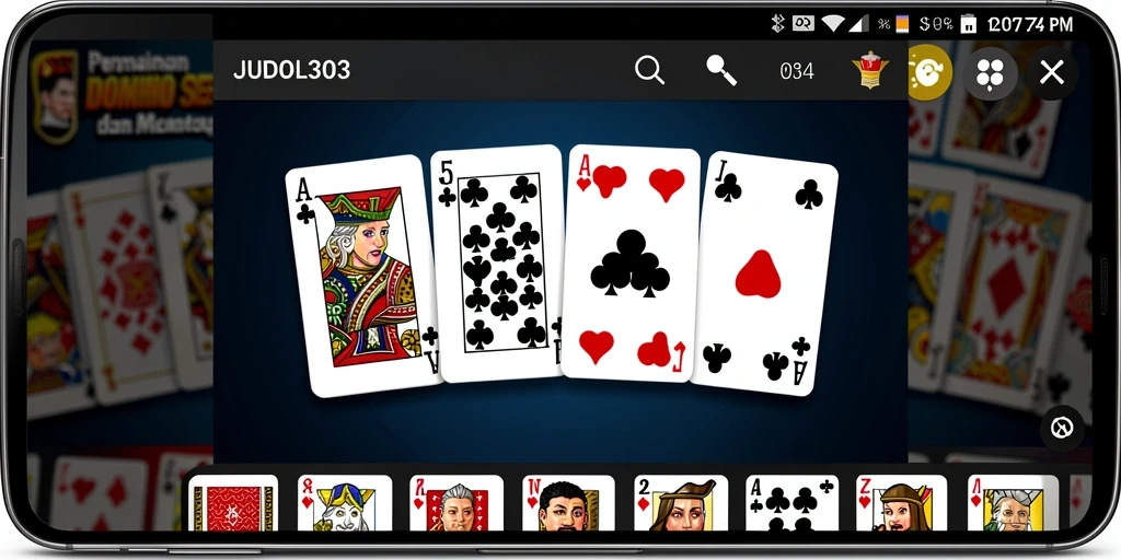 Tampilan gameplay menarik dari JUDOL303 yang menunjukkan aksi seru permainan Domino.