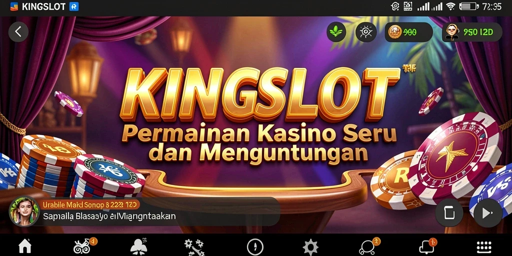 Gameplay seru KINGSLOT menampilkan mesin slot yang menarik.