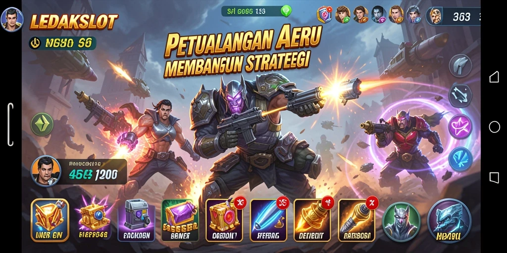 Tampilan gameplay menegangkan dalam LEDAKSLOT yang penuh aksi.