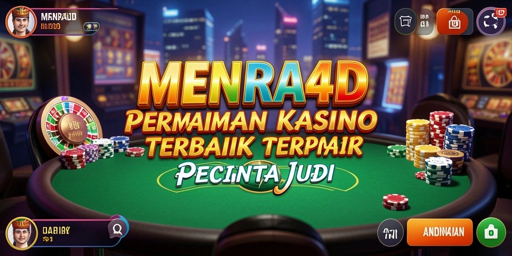 Tampilan menarik dari gameplay Kasino di MENARA4D.
