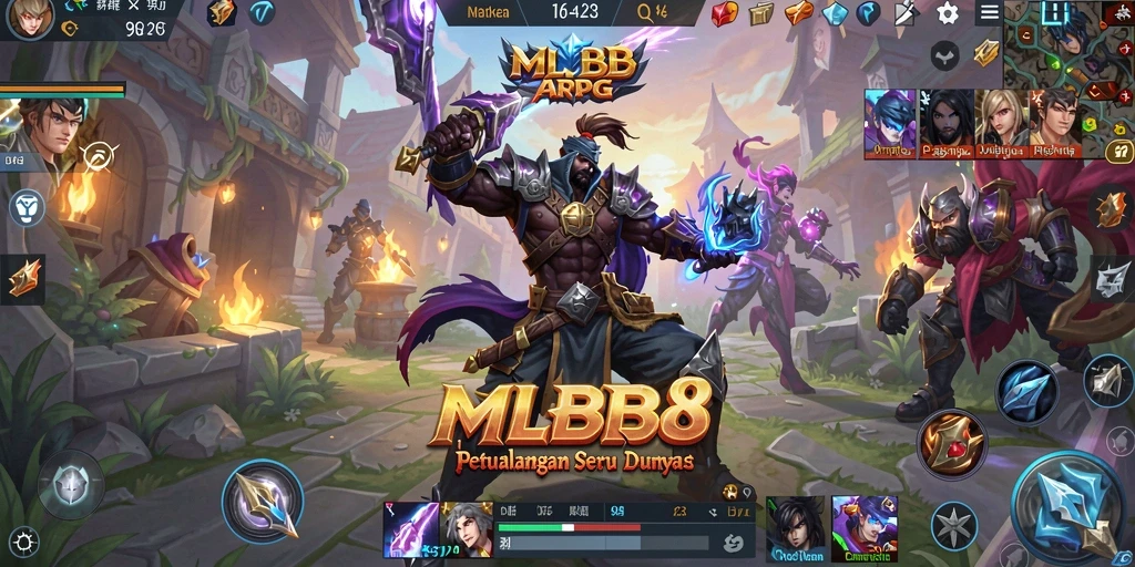 Tampilan gameplay menarik MLBB8 dalam format ARPG yang seru.