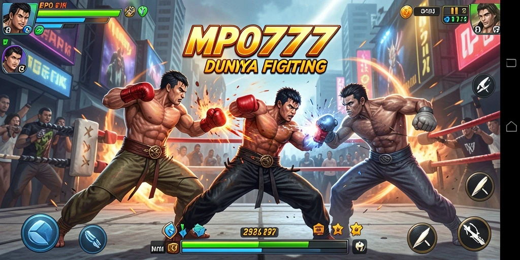 Tampilan gameplay MPO777 yang mendebarkan dan penuh aksi Fighting.
