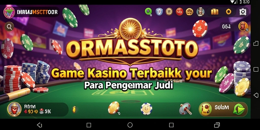 Tampilan gameplay menarik dari ORMASSTOTO dengan banyak pilihan permainan Kasino.