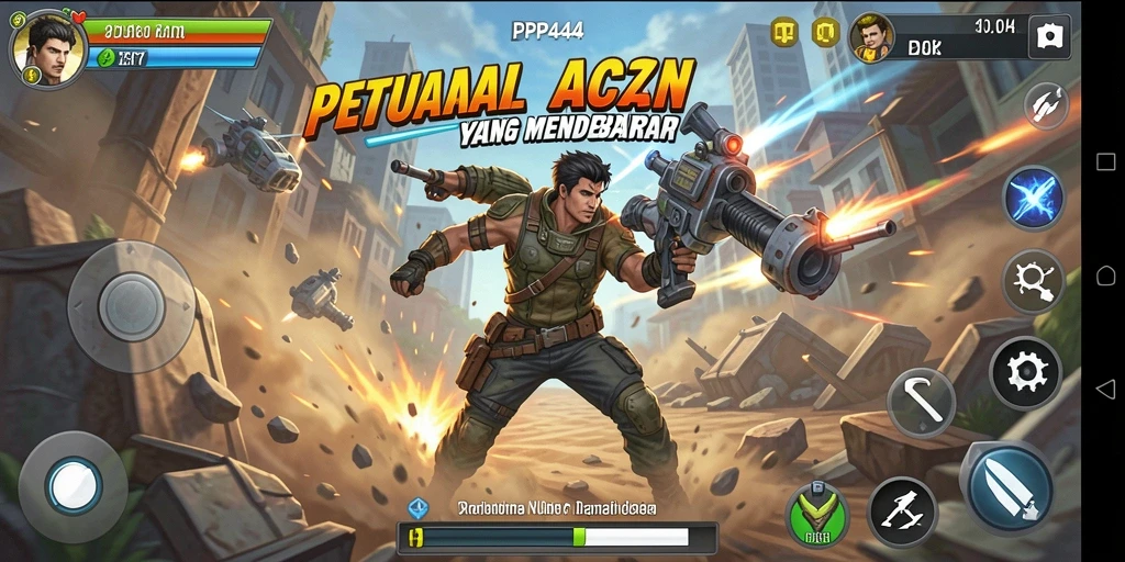 Tangkapan layar PP444 menampilkan aksi seru dalam pertempuran.