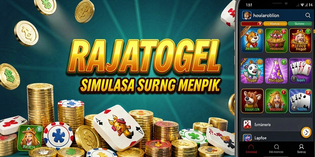 Tampilan gameplay menarik dalam simulasi RAJATOGEL.