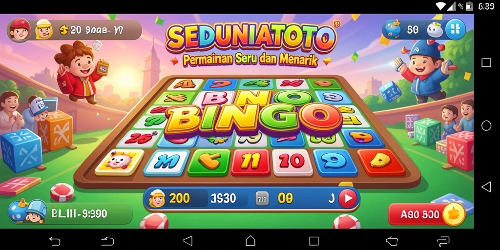 Screenshot gameplay SEDUNIATOTO menampilkan keseruan permainan Bingo.
