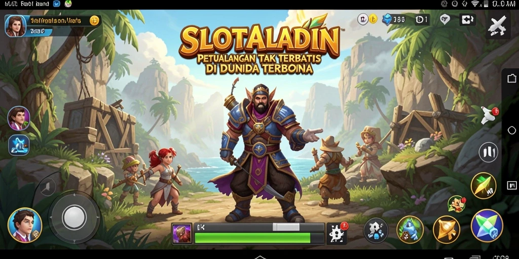 Tampilan menakjubkan dari dunia terbuka SLOTALADIN.