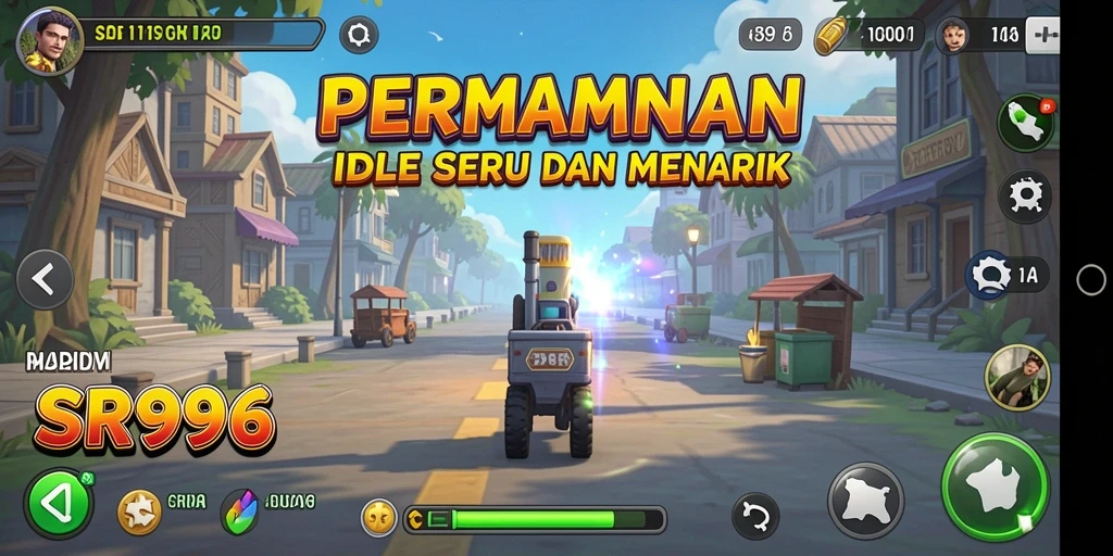 Tampilan gameplay SR996 yang menarik dan penuh warna.