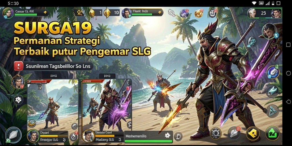 Tangkapan layar gameplay <strong>SURGA19</strong> dengan aksi strategi yang memukau.
