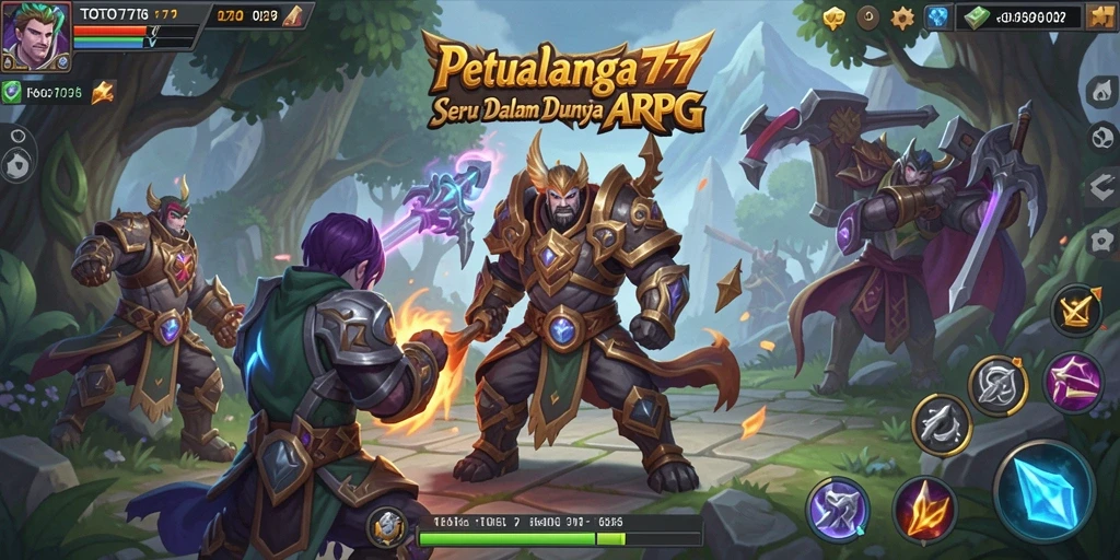 Tampilan gameplay ARPG yang mendebarkan di TOTO777.