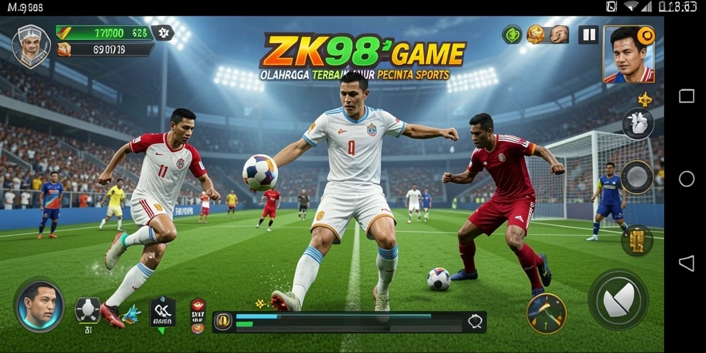 Tampilan gameplay olahraga yang menarik dari ZK988.